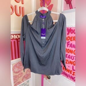 NWT NOUVELLE PALM BEACH Gray Women's Top